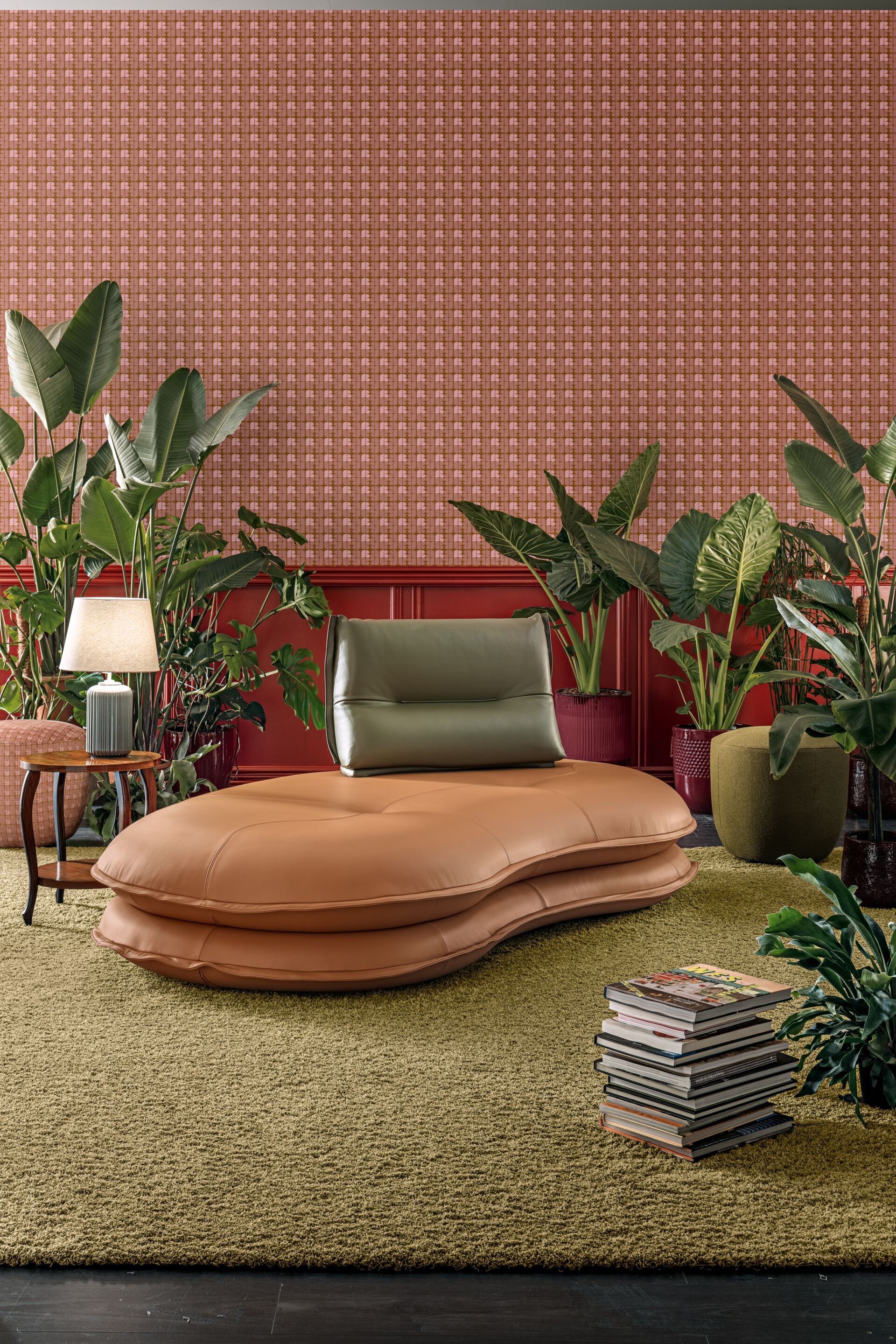 Кожаный изогнутый диван AERRE ITALIA TWINS ARCH-00013493 - Вид №1