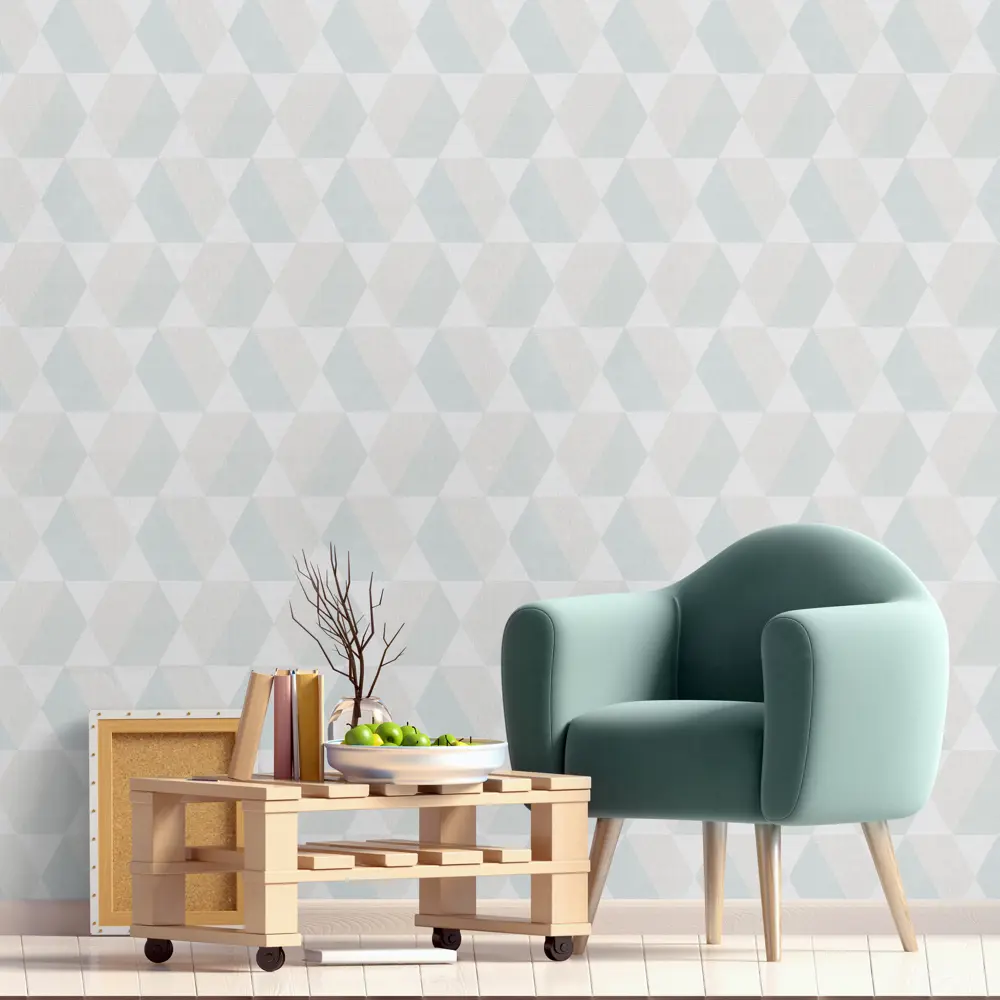 Обои флизелиновые Grandecolife Sarafina зелёные 0.53 м SN3404 STLM-2165638 - Вид №2