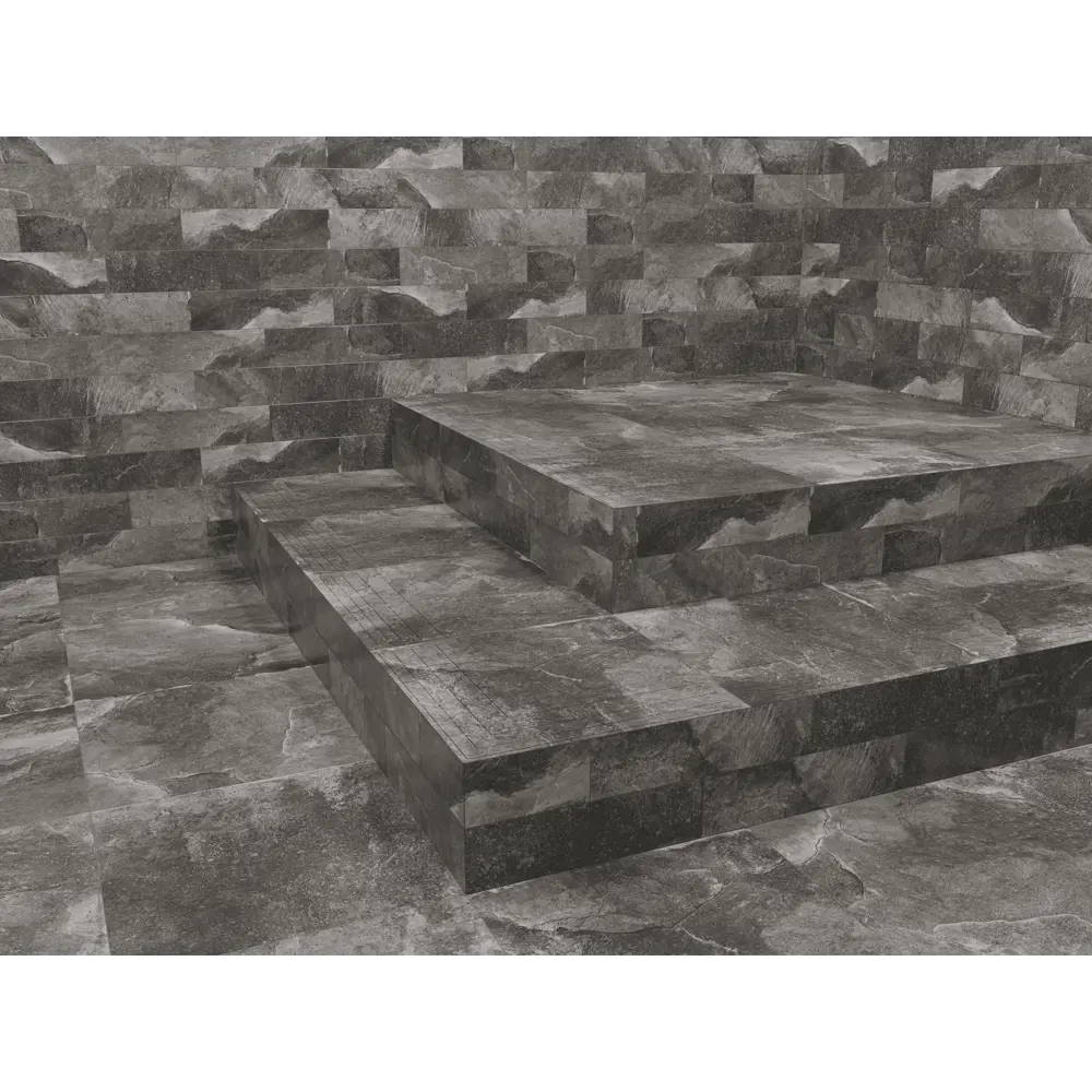 Глазурованная клинкерная плитка Керамин Касл Рок 5 29.8x29.8 см 1.51 м² матовая цвет графит Без серии STLM-2132320 - Вид №7