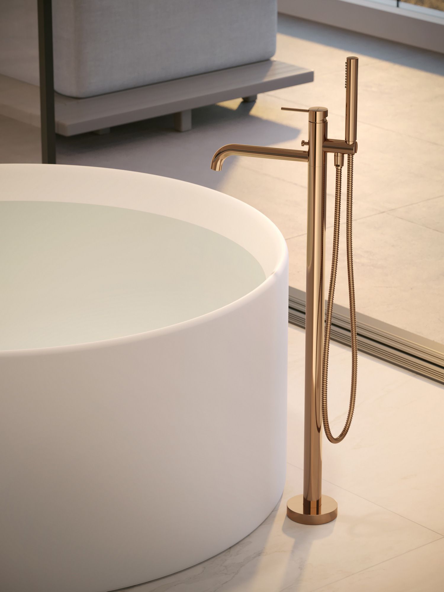 Однорычажный смеситель для ванны с ручным душем Nobili Velis ARCH-00017069