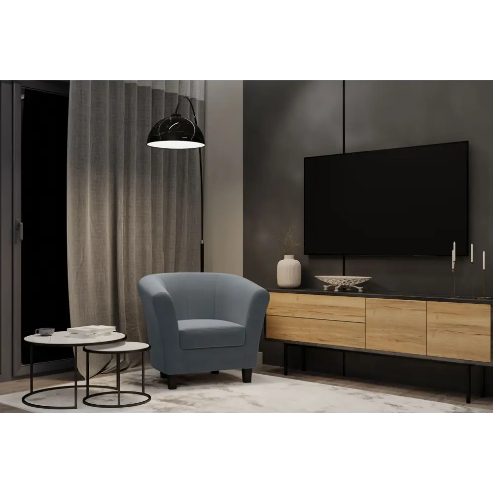 Кресло полиэстер Seasons Марсель CAMARO32 серое 85x73x77 см STLM-2033348 - Вид №3