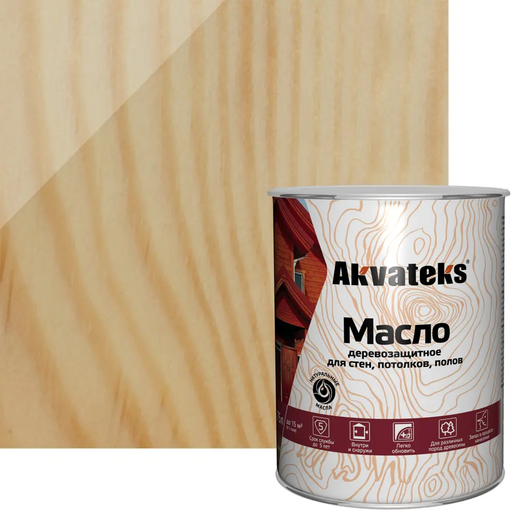 Akvateks - Масло для защиты деревянных поверхностей 0.75 л 86364479 АКВАТЕКС STLM-0068131