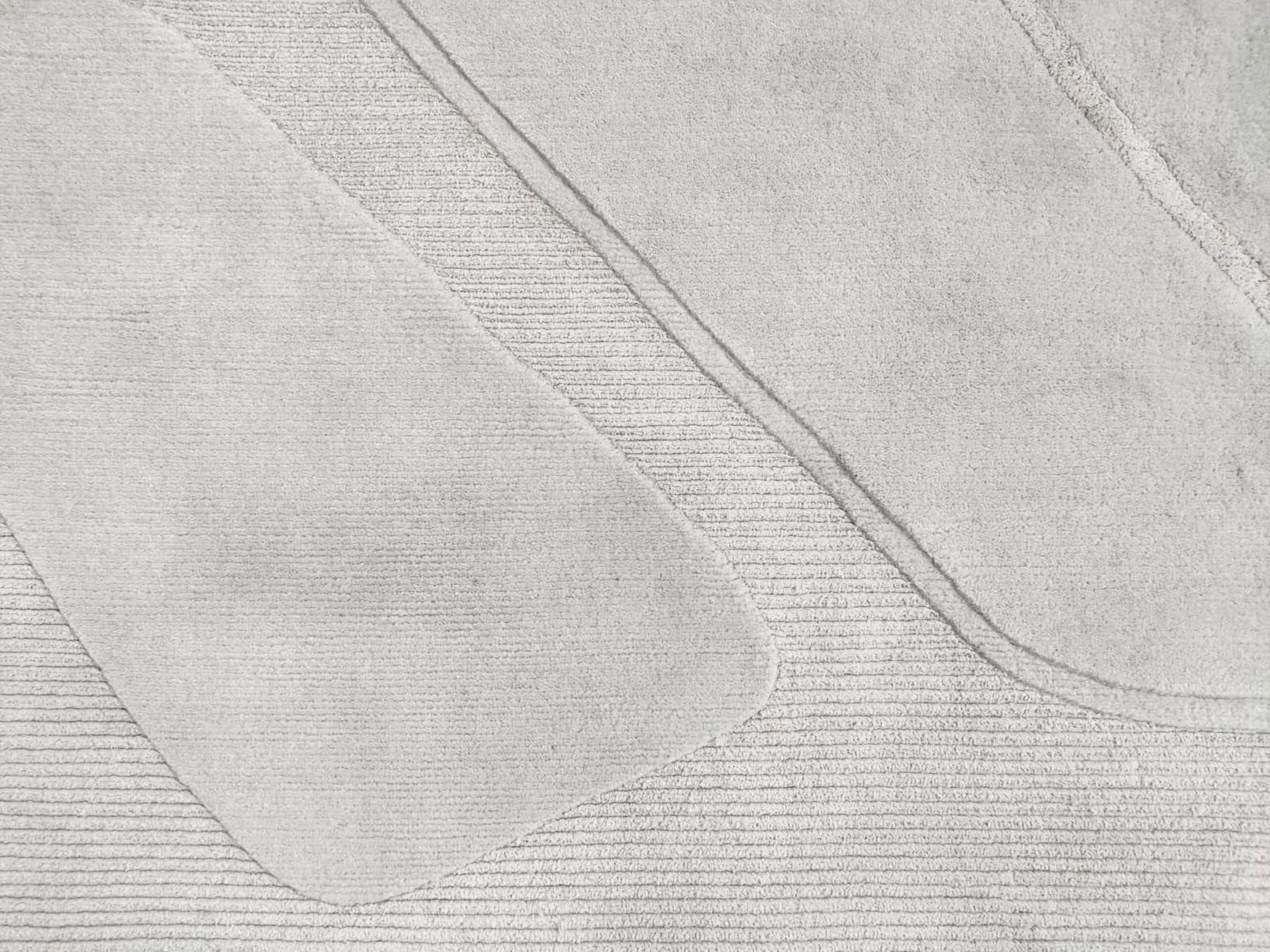 Прямоугольный ковер ручной работы из шерсти и шелка Tapis Rouge абстракция ARCH-00056901 - Вид №7