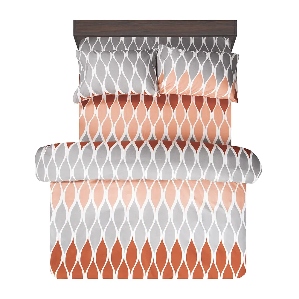 Комплект постельного белья Amore Mio Перт евро полисатин разноцветный STLM-2152276 - Вид №4