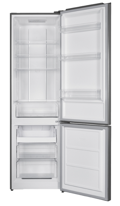 9197172 Холодильник с морозильником   Harper RH5559BB серебристый STDN-0031417 - Вид №1