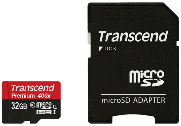 TS32GUSDU1 32gb microsdhc class 10 uhs-i 400x (premium) Transcend Santreyd 