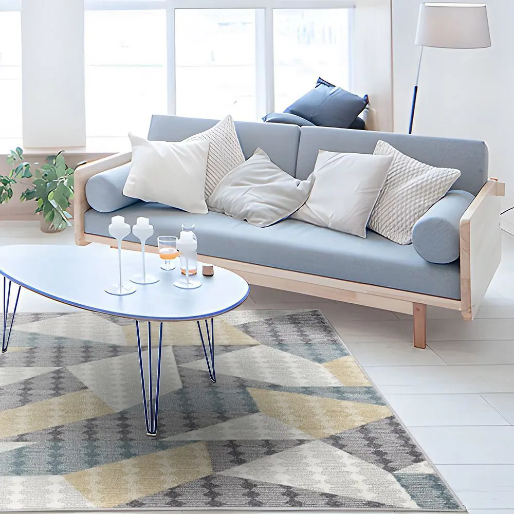 Santreyd Ковер Призма 150х230 с текстурным ворсом в солнечном желтом 89376427 STLM-1543560