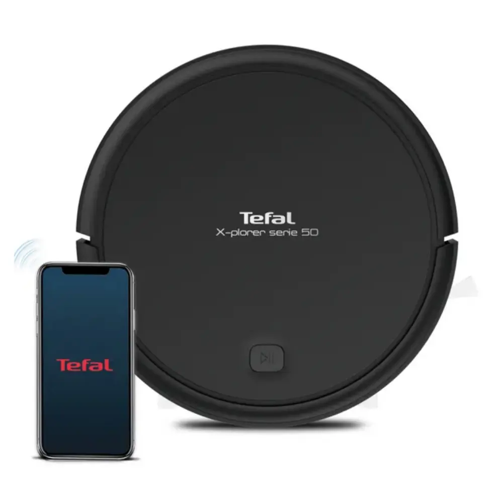 Робот-пылесос Tefal Rg7365wh 0.4 л цвет черный