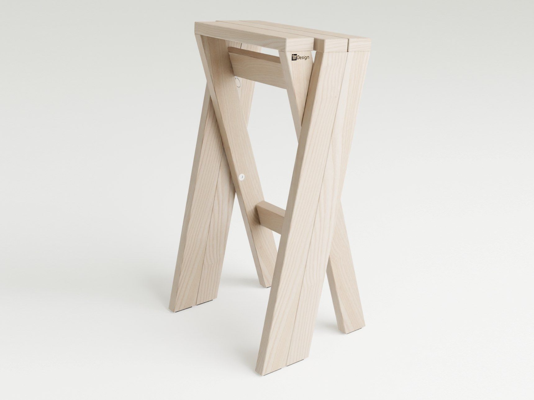 Высокий штабелируемый стул из массива дерева с подставкой для ног I.T.F. Design Forest ECO.rrect ARCH-00128195