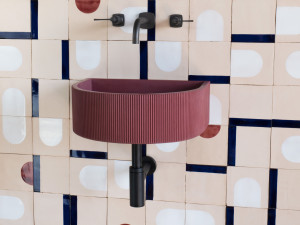 Бетонная подвесная раковина