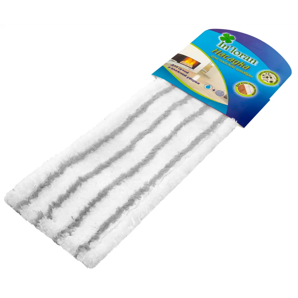 Сменная насадка Inloran для швабры с микрофиброй 44х13.5 см 89419513 STLM-1574874