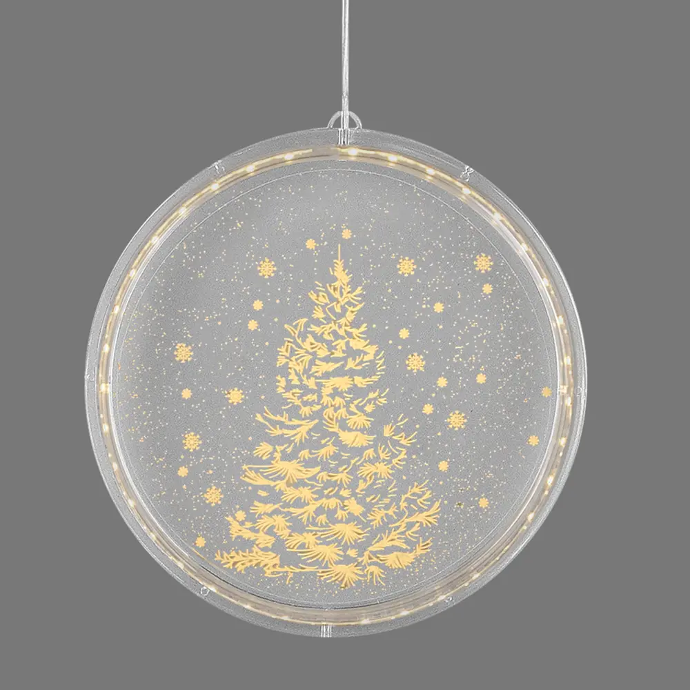 Светильник автономный "Christmas tree 3D round" на батарейках, ? 22 см RITTER STLM-2162873