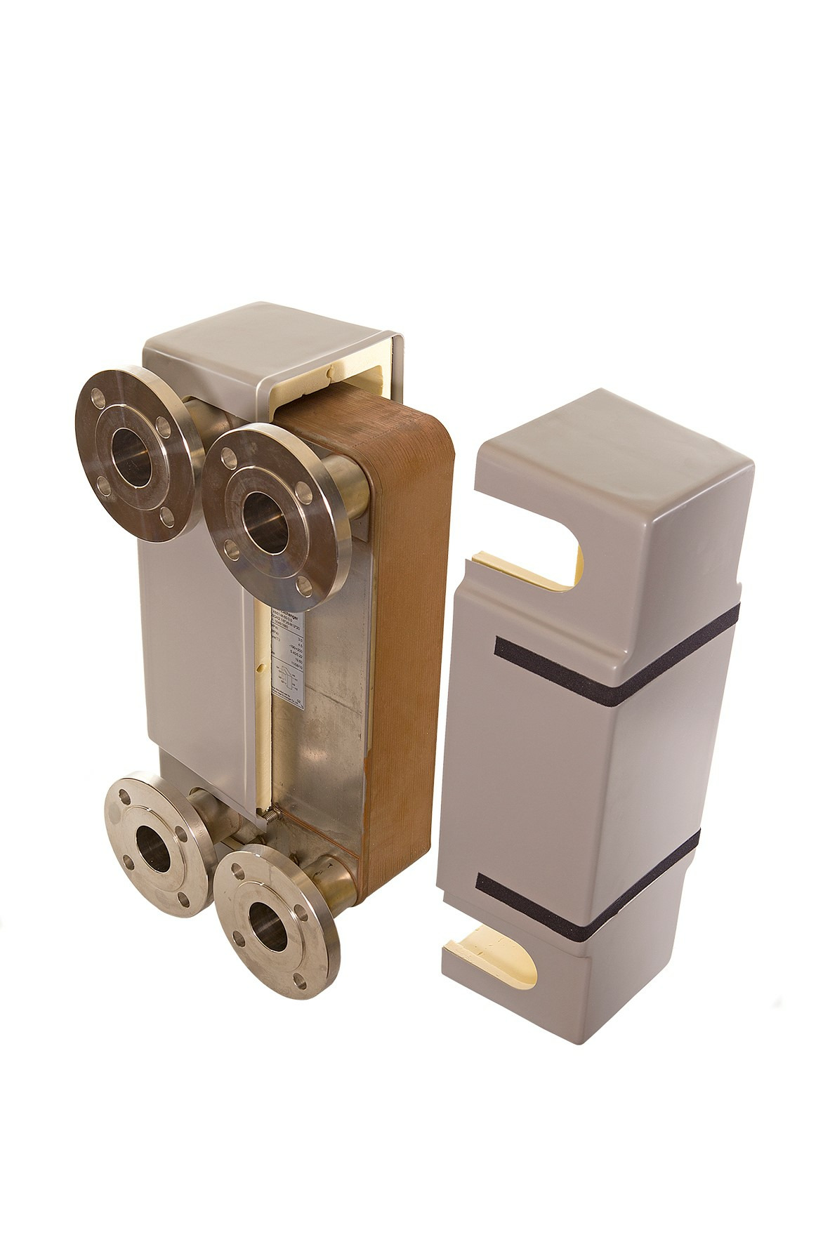 Danfoss Паяный пластинчатый теплообменник серии XB66 XB66L-1-160 PN16 DN65 паяный ТО 004B1971  - Вид №25