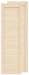 90538020 Двери жалюзийные деревянные 985х294х20мм сосна Экстра комплект из 2-х шт STLM-0270920 TIMBER&STYLE