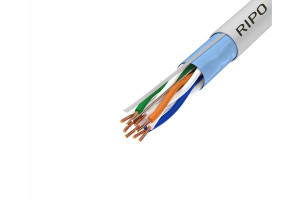 16791439 Кабель , витая пара LAN интернет кабель FTP 4 CAT5E 24AWG Cu Premium 305м Fluke test 001-122012/2 Ripo