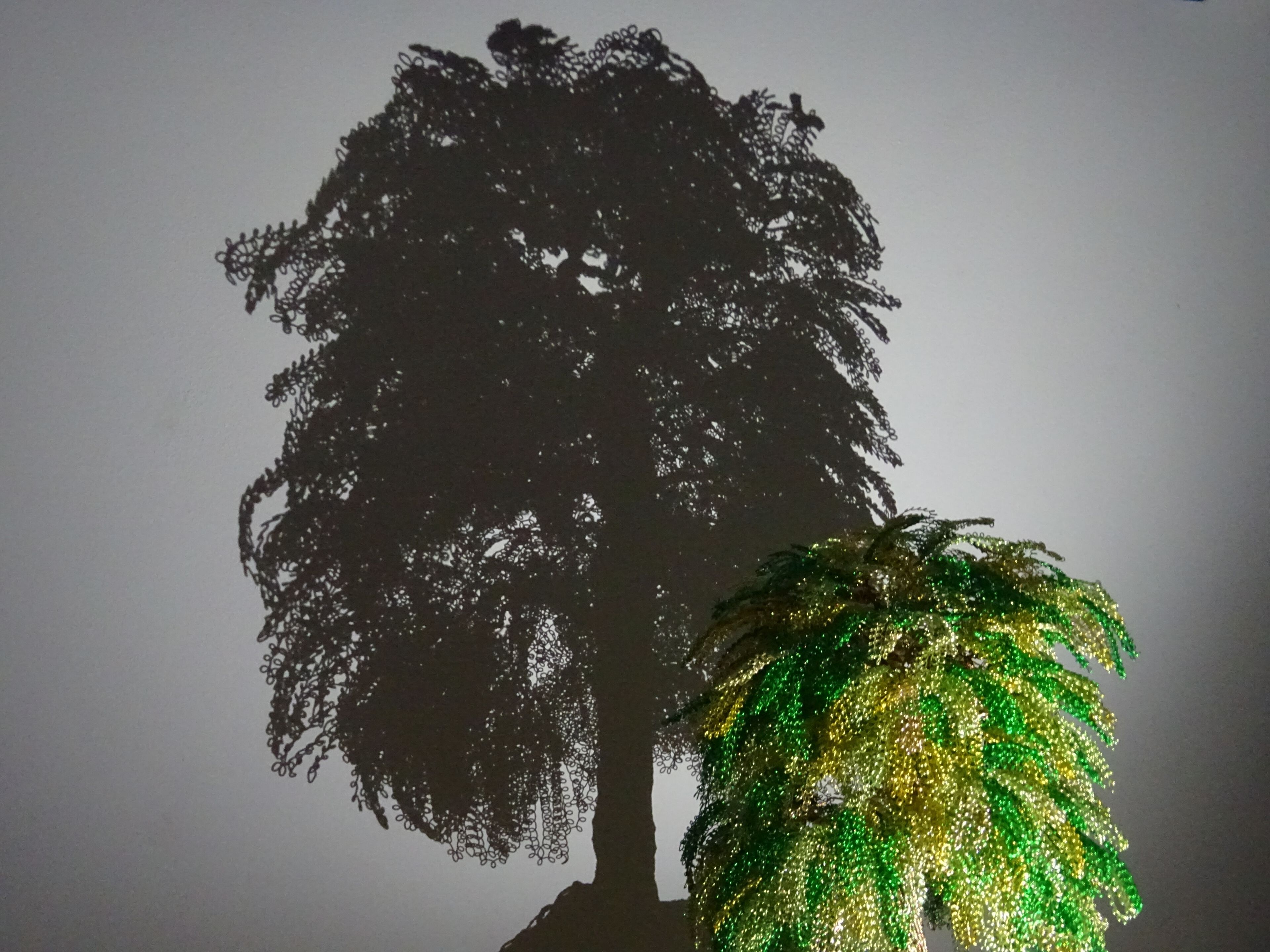 Скульптура из алюминия и оливкового дерева Mosche Bianche Zen Bonsai ARCH-00101351 - Вид №6