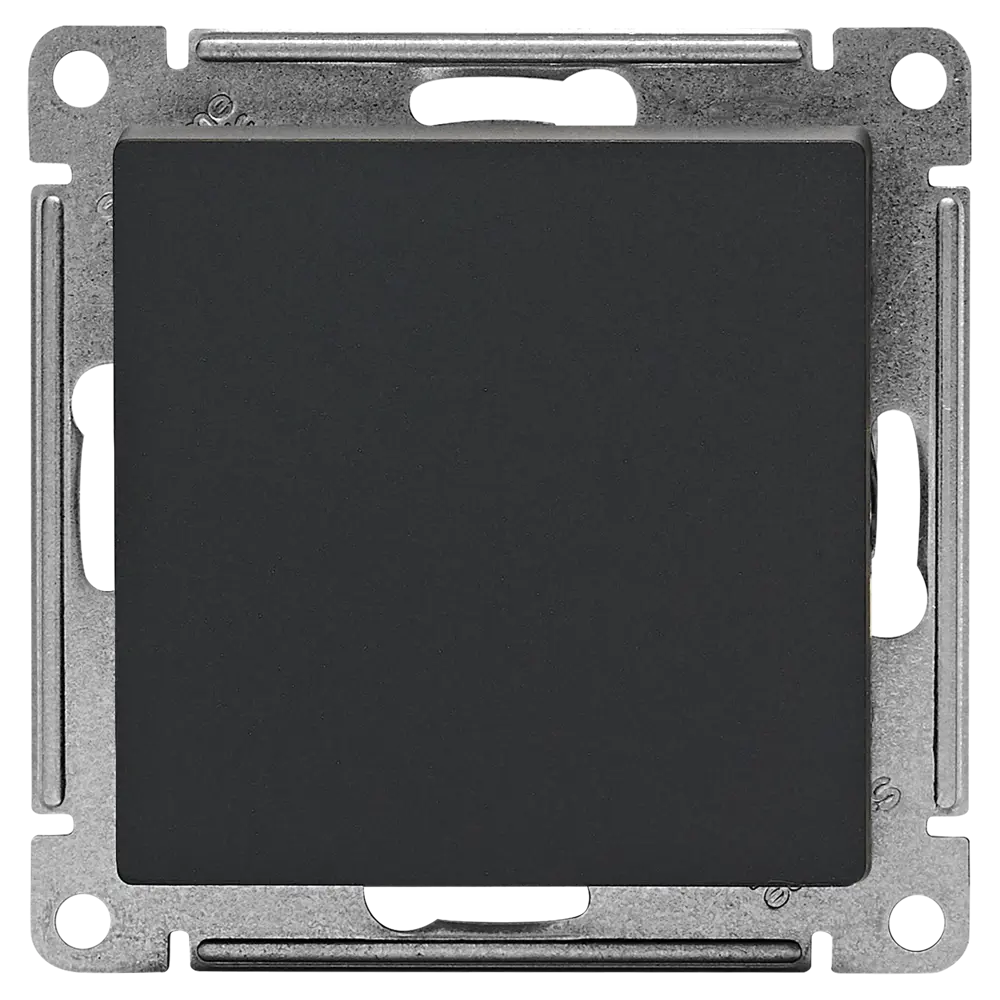 Выключатель встраиваемый Systeme Electric AtlasDesign 1 клавиша цвет базальт STLM-2108797