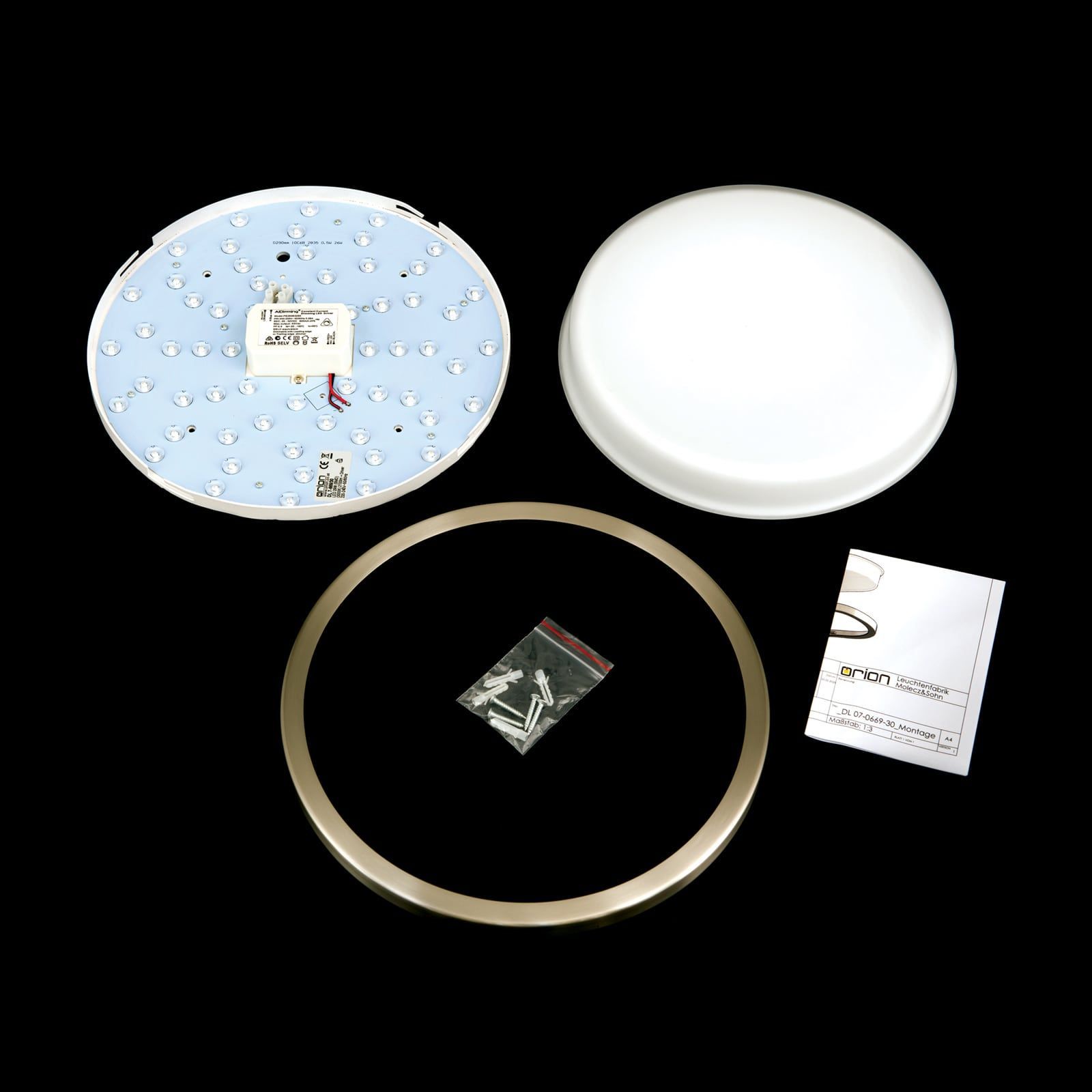 Стеклянный светодиодный потолочный светильник Orion Lerox ARCH-00076009 - Вид №67