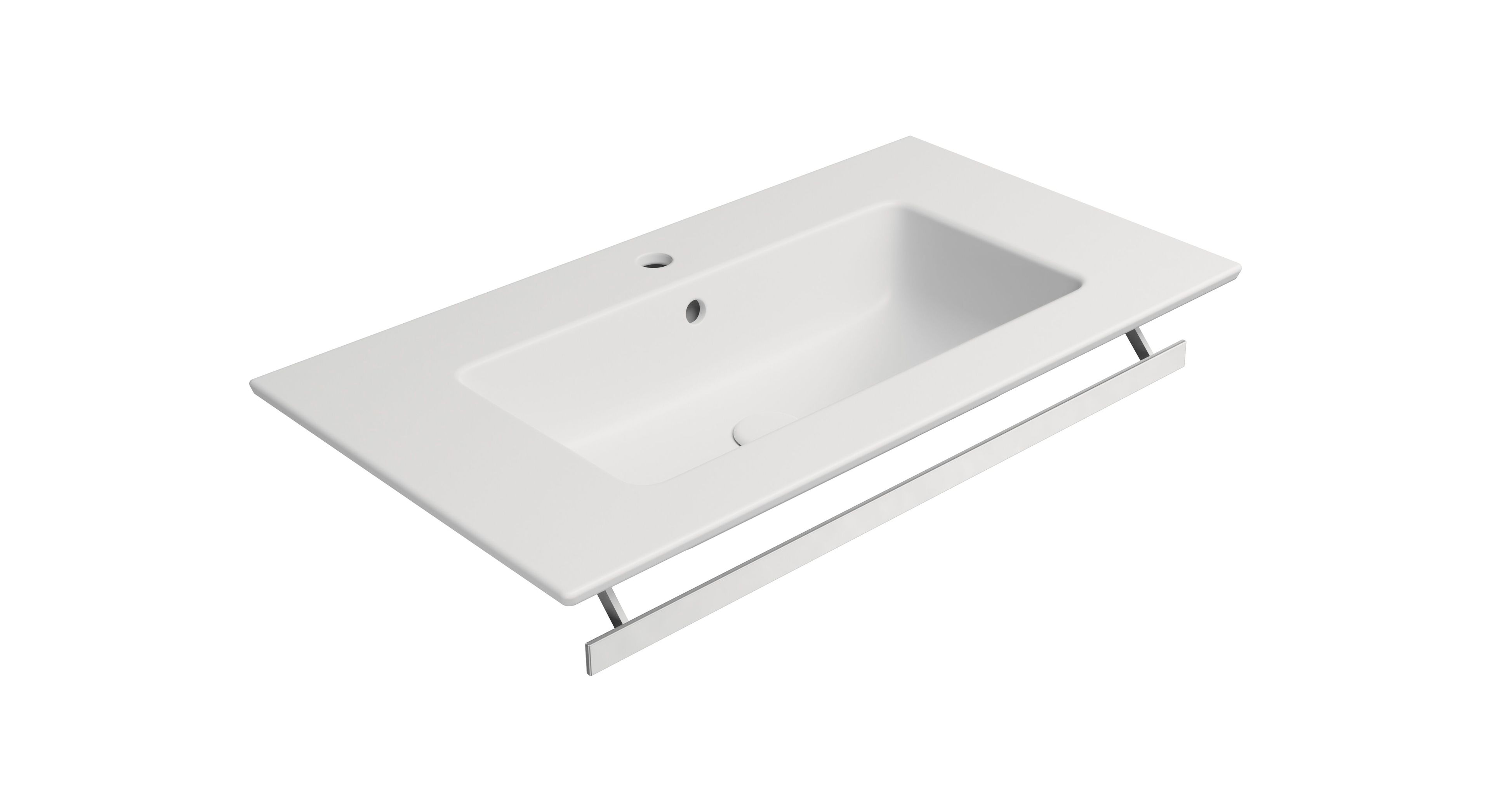 Прямоугольная раковина с держателем для полотенец GSI ceramica чистый ARCH-00068994 - Вид №4