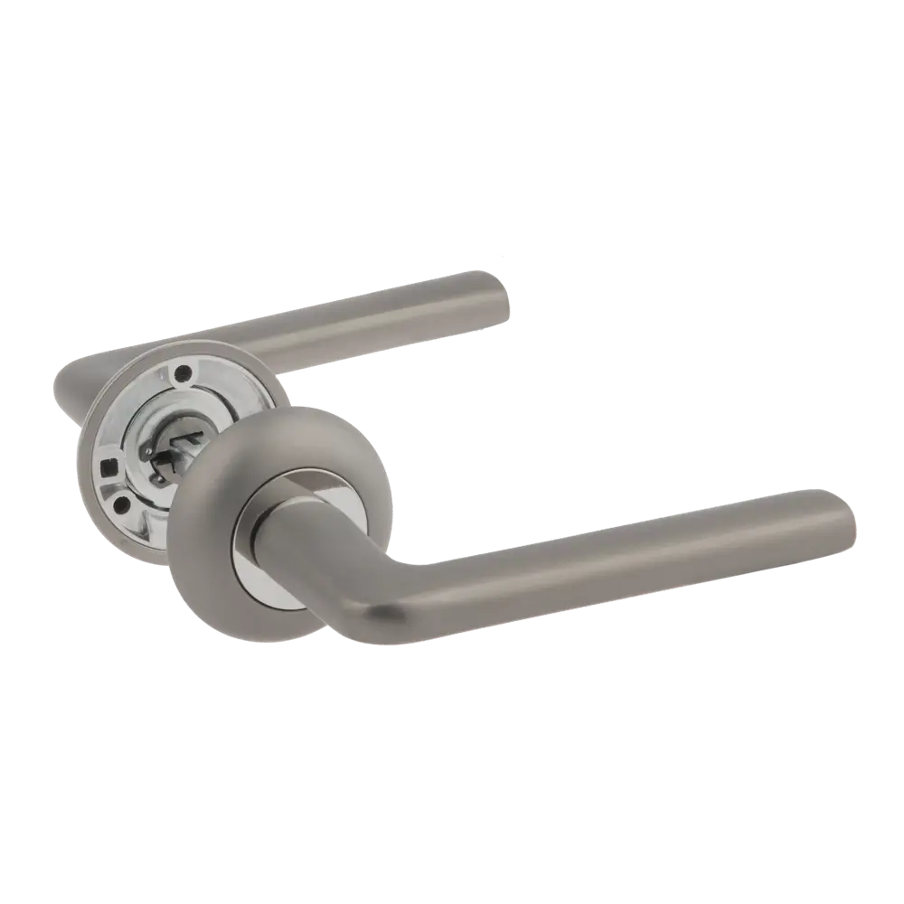 Дверные ручки Armex H-14083-А-GRF без запирания цвет графит STLM-2164245