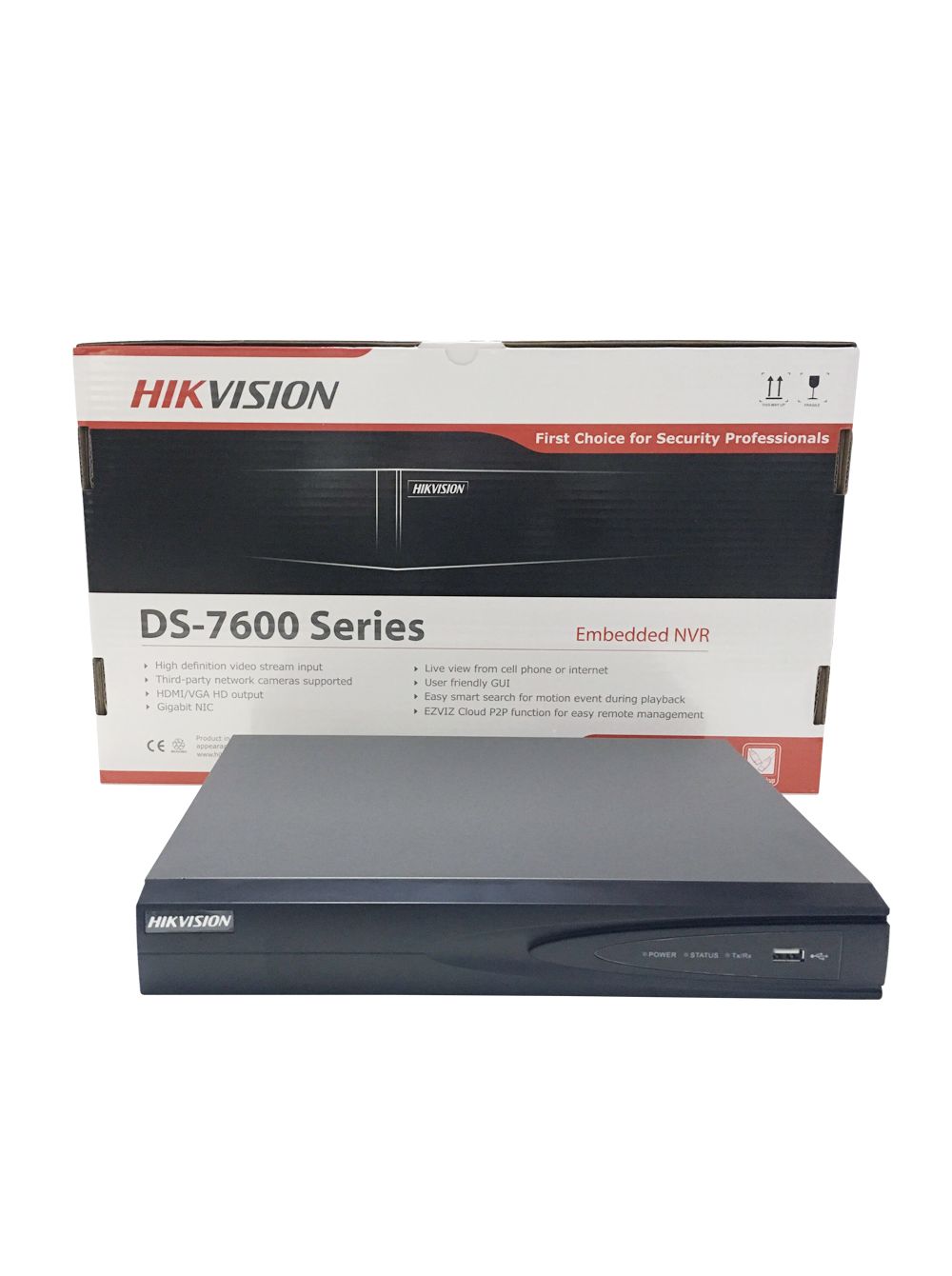 DS-7604NI-K1/4P 4-х канальный ip-видеорегистратор с poe, 1 vga, 1 hdmi, аудио 1/1, вх поток 40мб/с, исх поток 80мб/с, разреш записи до 8мп, синхр воспр 2 канала@4мп, 1 hdd 6тб, 4 poe, 1 rj45, 2 usb, -10...+55°c, dc48в Hikvision Santreyd  - Вид №6