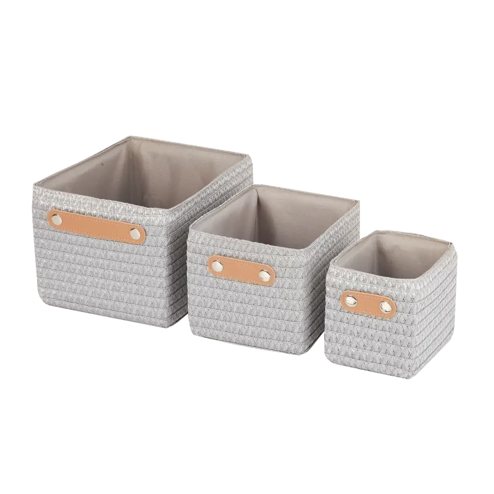 Корзина Sensea Paille 19x16x24.5 см, цвет серый Без серии STLM-2165222