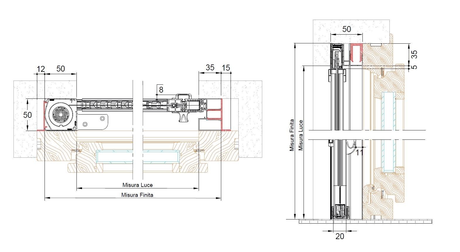 Боковая встраиваемая москитная сетка Mv Line москитные сетки-встраиваемые сбоку ARCH-00097117 - Вид №3