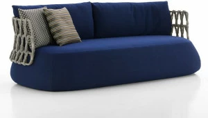 B&B Italia Outdoor Садовый диван из ткани и полиэтиленовых волокон Fat-sofa outdoor