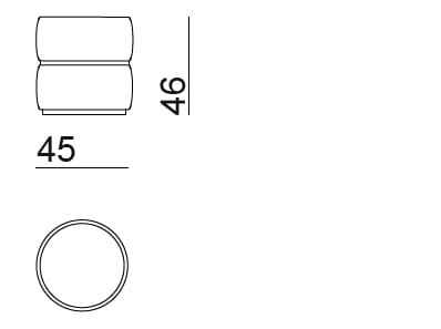 Бархатный пуф Bizzotto Italia Нара ARCH-00061781 - Вид №4