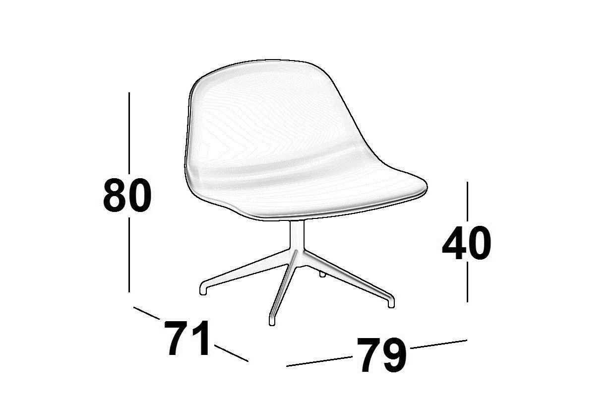 Тканевое кресло с подголовником Luxy LLounge ARCH-00066888 - Вид №1