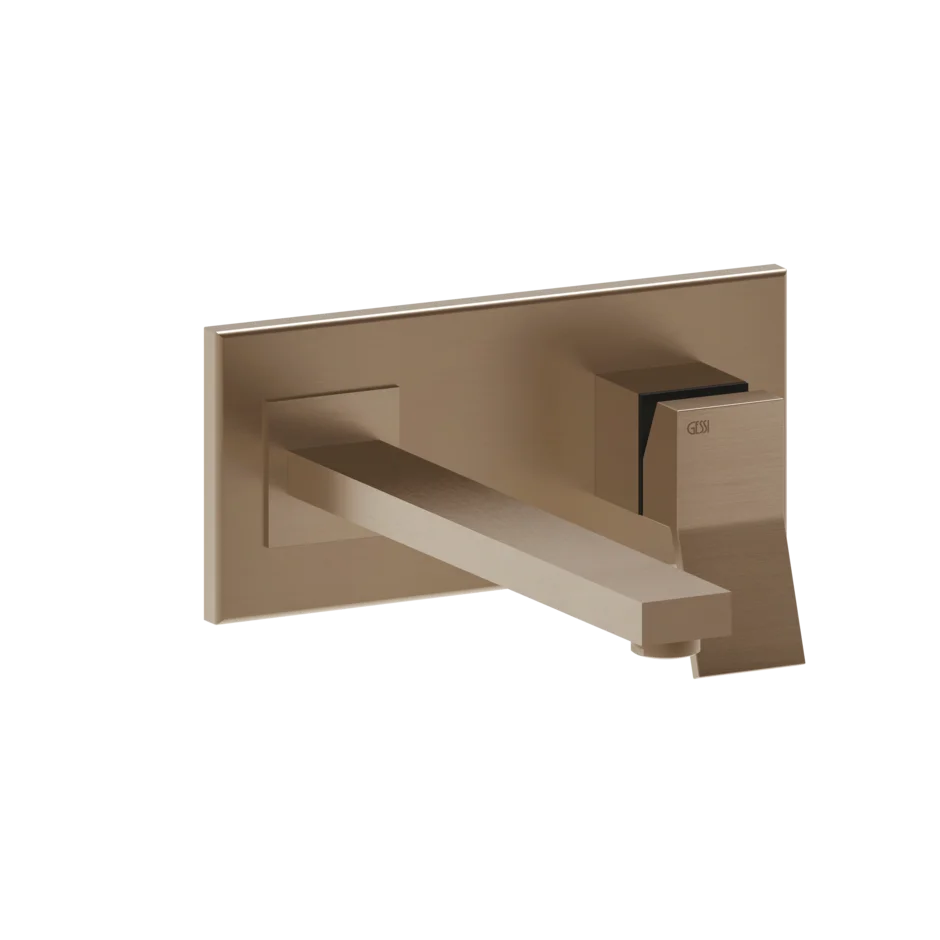 Смеситель для умывальника 53088 708 Gessi Rettangolo k МЕДНЫЙ МАТОВЫЙ PVD 53088708