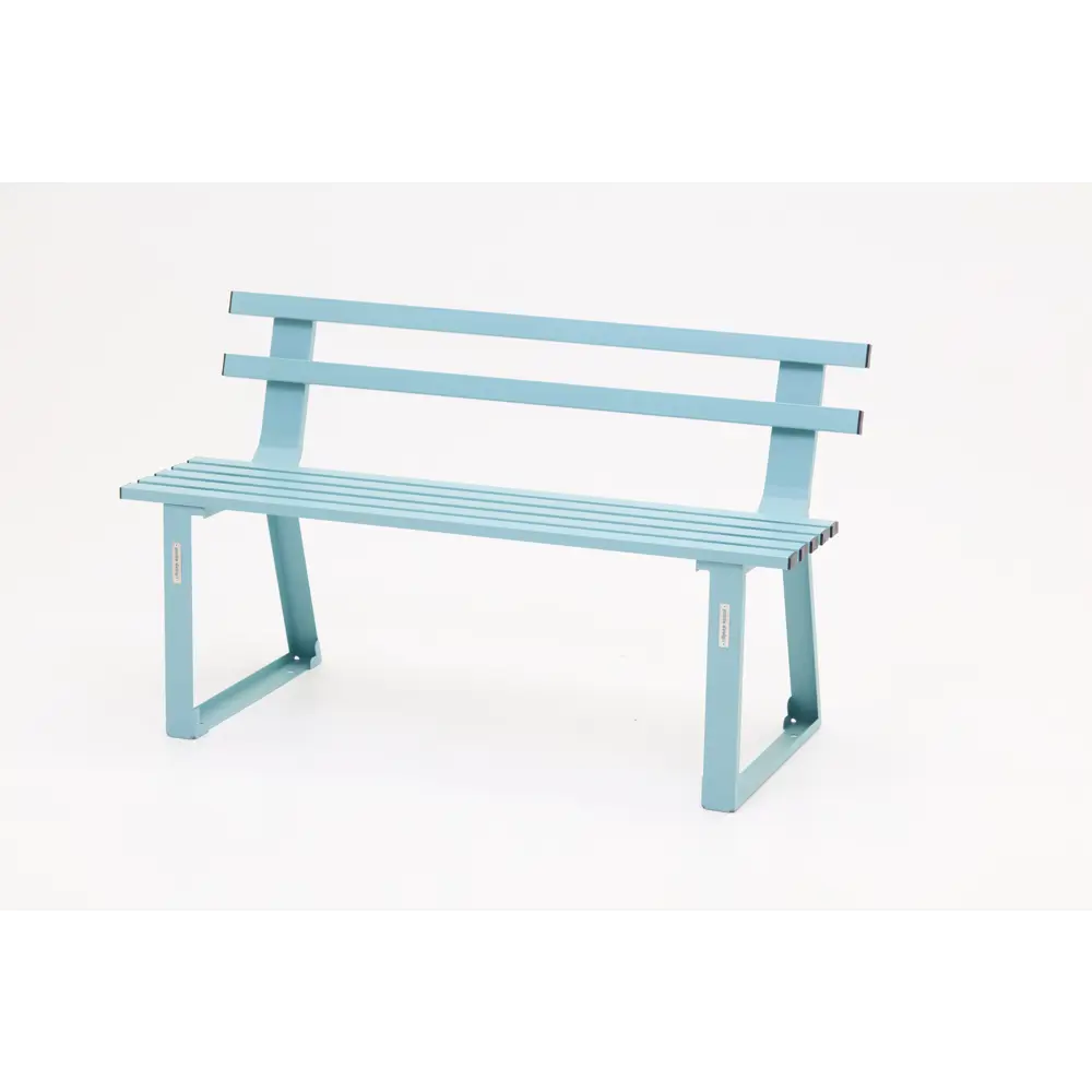 Скамейка садовая Summer steel 114.5х51х70 см сталь синий Santreyd STLM-2099290