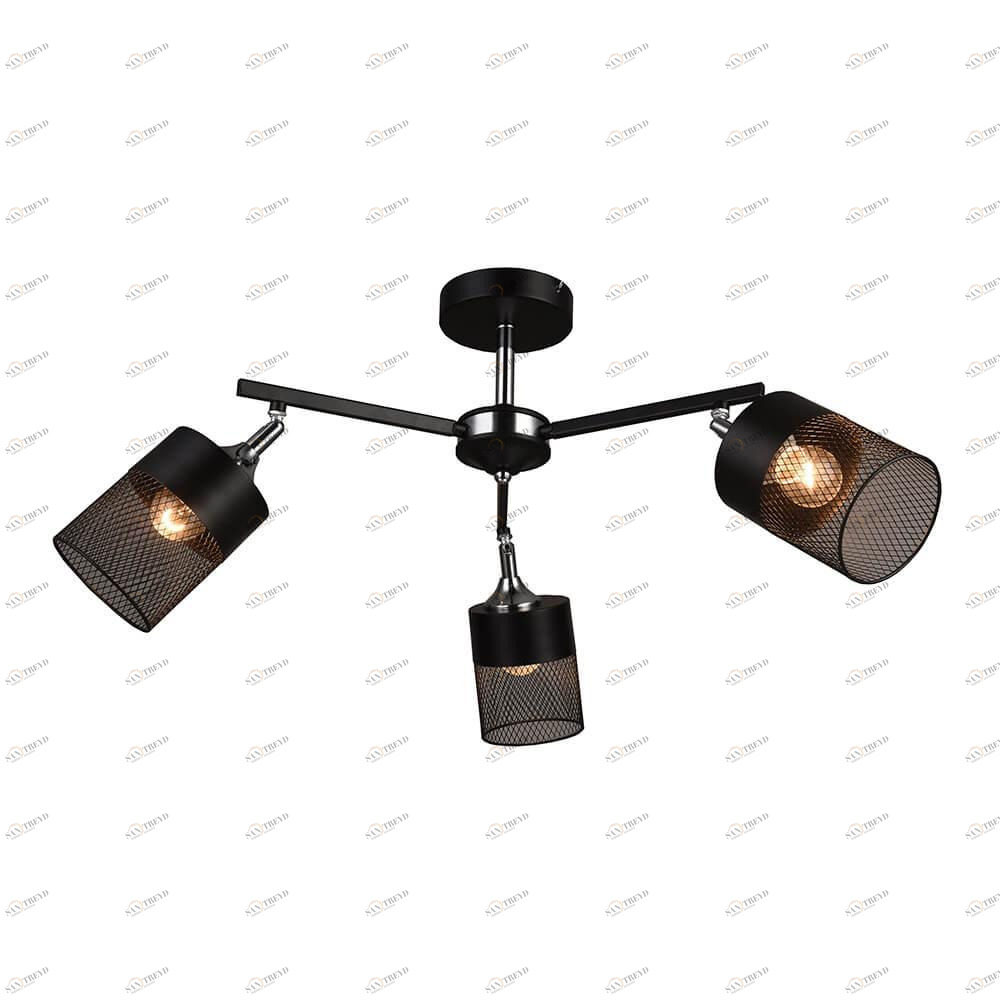 Спот потолочный черный на 3 лампы Wedo Light "Берат" 66030.01.13.03 WEDO LIGHT БЕРАТ 00-3924624 Черный 