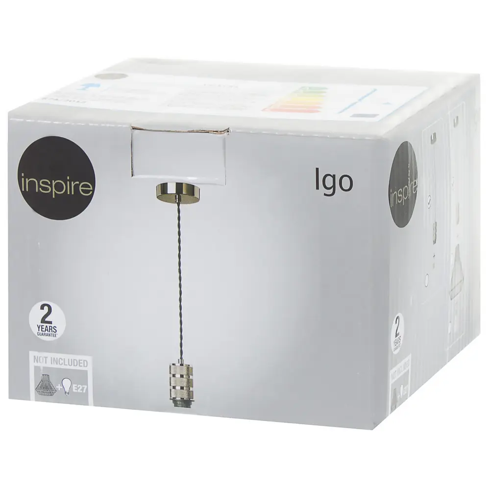 Шнур декоративный Igo 1xЕ27x60 Вт, металл INSPIRE STLM-2025731 - Вид №4
