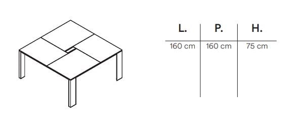 Стол для совещаний из алюминия и дерева FREZZA Ono ARCH-00090974 - Вид №2