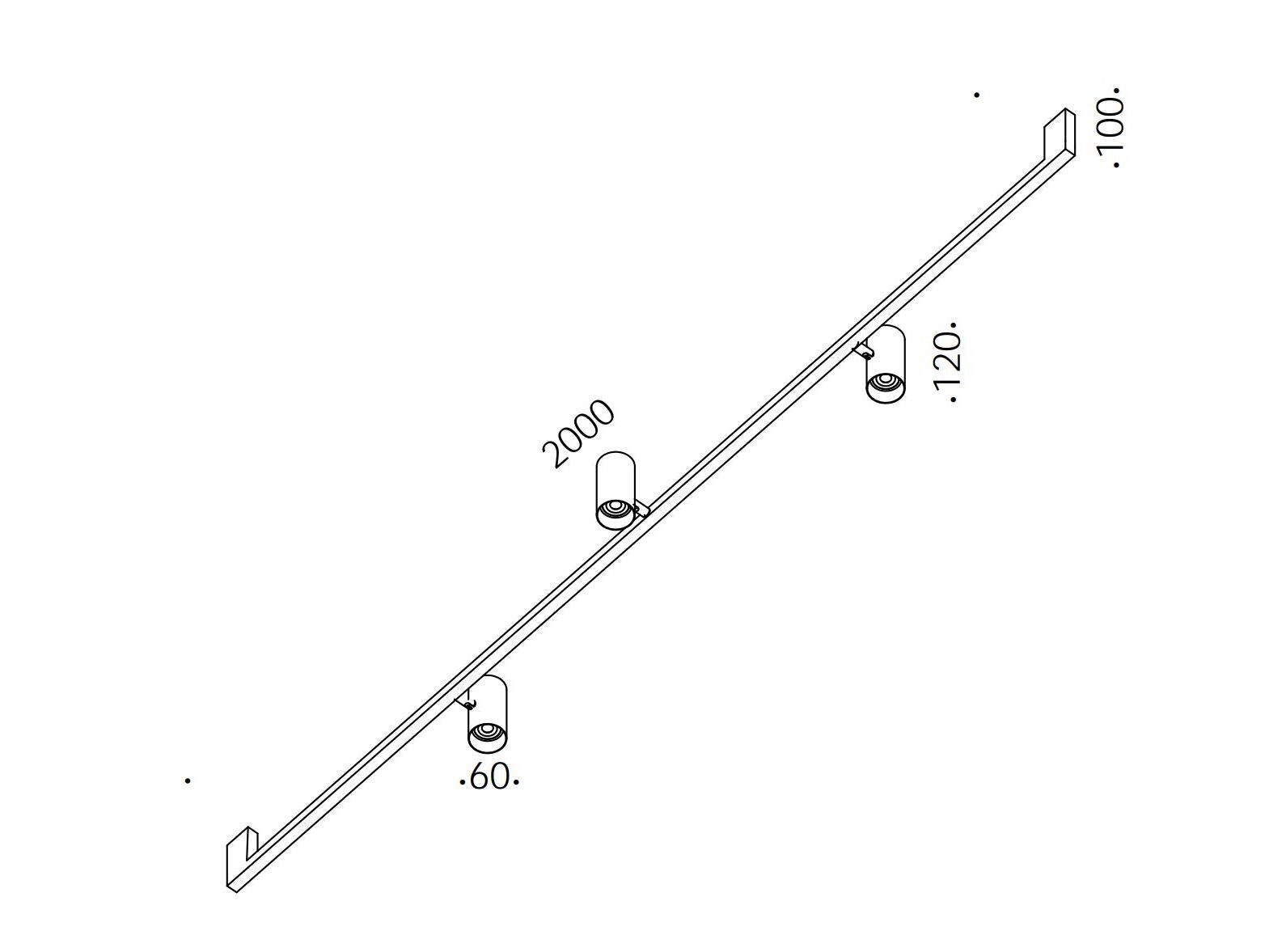 Регулируемая железная потолочная лампа Renzo Serafini ручка ARCH-00125130 - Вид №6