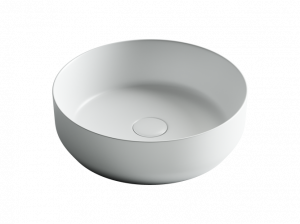 CN6022MW Умывальник чаша накладная круглая (цвет Белый Матовый) 390*390*120мм Ceramica Nova ELEMENT