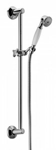 971 Классическая скользящая штанга с однофункциональным ручным душем и шлангом с двойной блокировкой длиной 1500 мм, конический 1/2 дюйма. Bongio Wellness