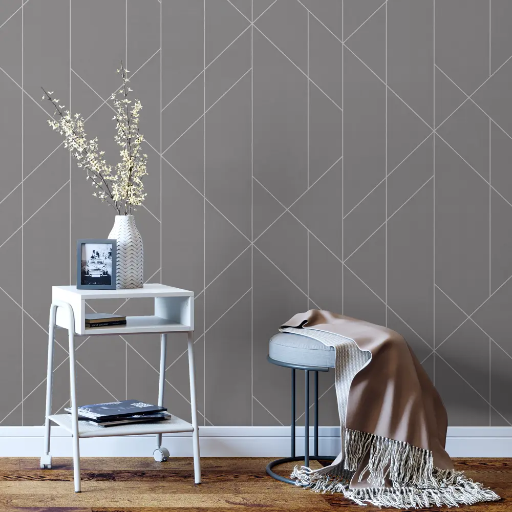 Обои флизелиновые Inspire Pabloline Granit 3 серые 1.06 м Pablo Line STLM-2145452 - Вид №2