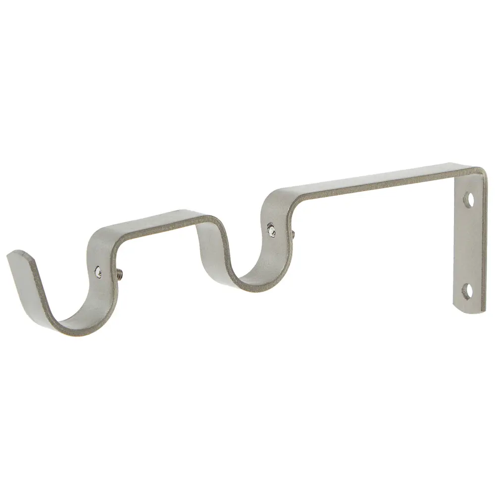 Держатель двухрядный простой 8/14 см цвет матовая сталь INSPIRE STLM-2081301