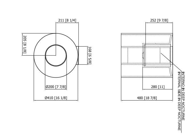 Подвесная раковина Corian® Rexa HOLE ARCH-00004447 - Вид №2