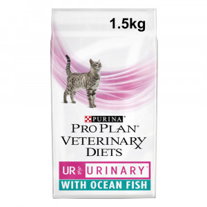 ПР0033162 Корм для кошек Veterinary Diets UR St/Ox при болезни нижних отделов мочевыводящих путей, океаническая рыба сух. 1,5кг Pro Plan