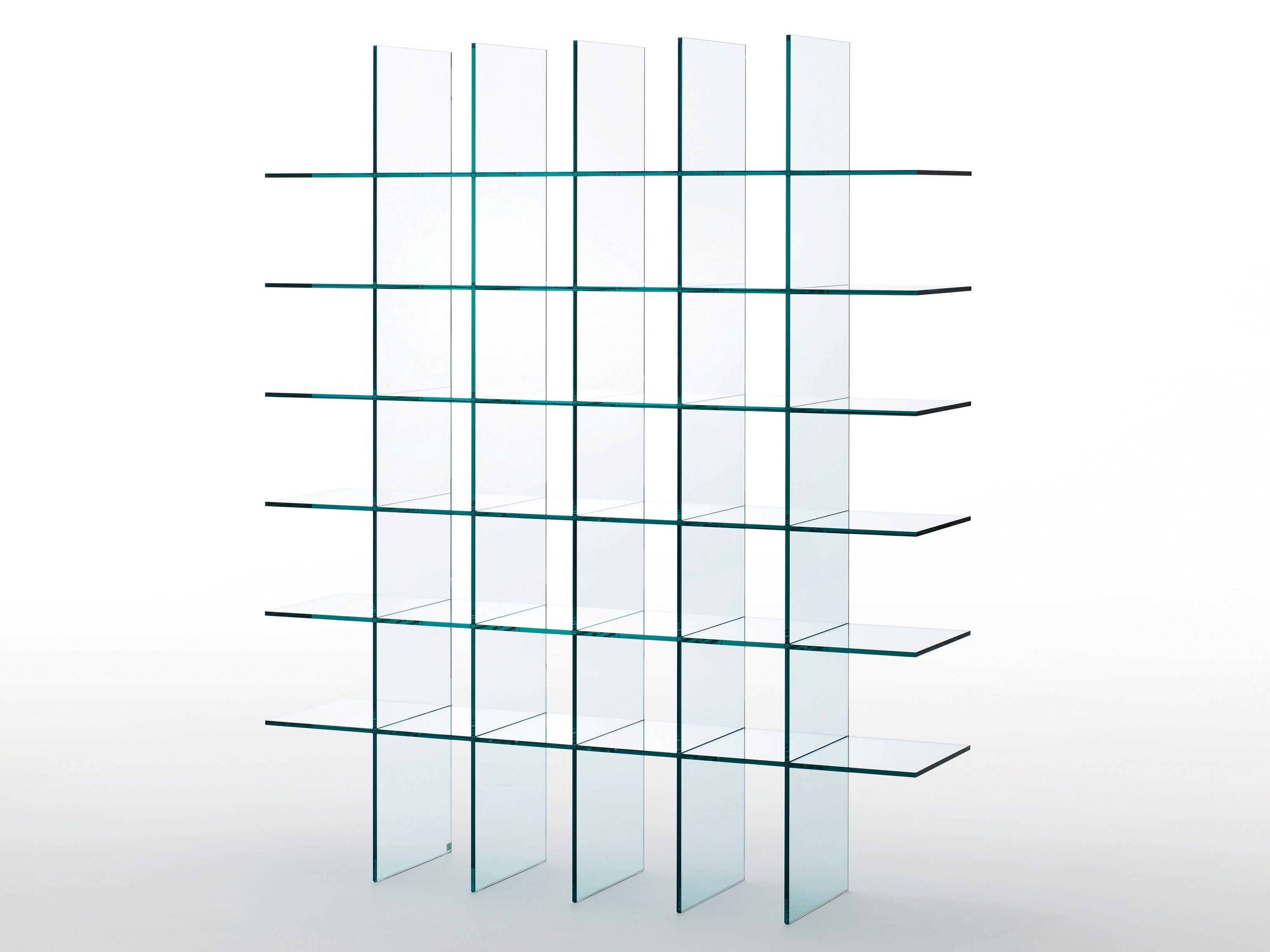 Отдельно стоящий книжный шкаф из хрусталя Glas Italia GLASS SHELVES #1 (1976) ARCH-00033629