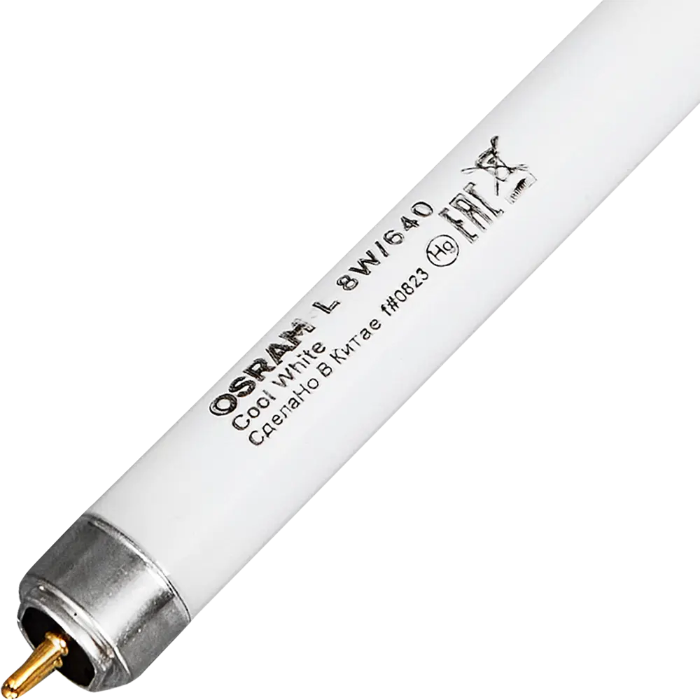 Лампа люминесцентная Osram G5 56 В 8 Вт туба 385 лм цвет света нейтральный белый STLM-2054451 - Вид №1
