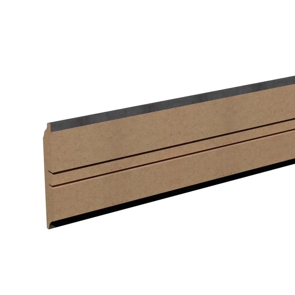 Плинтус напольный МДФ «Лофт тёмный» фигурный высота 80 мм длина 2.05 м КРОНОПРОФИЛЬ STLM-2013022 - Вид №1