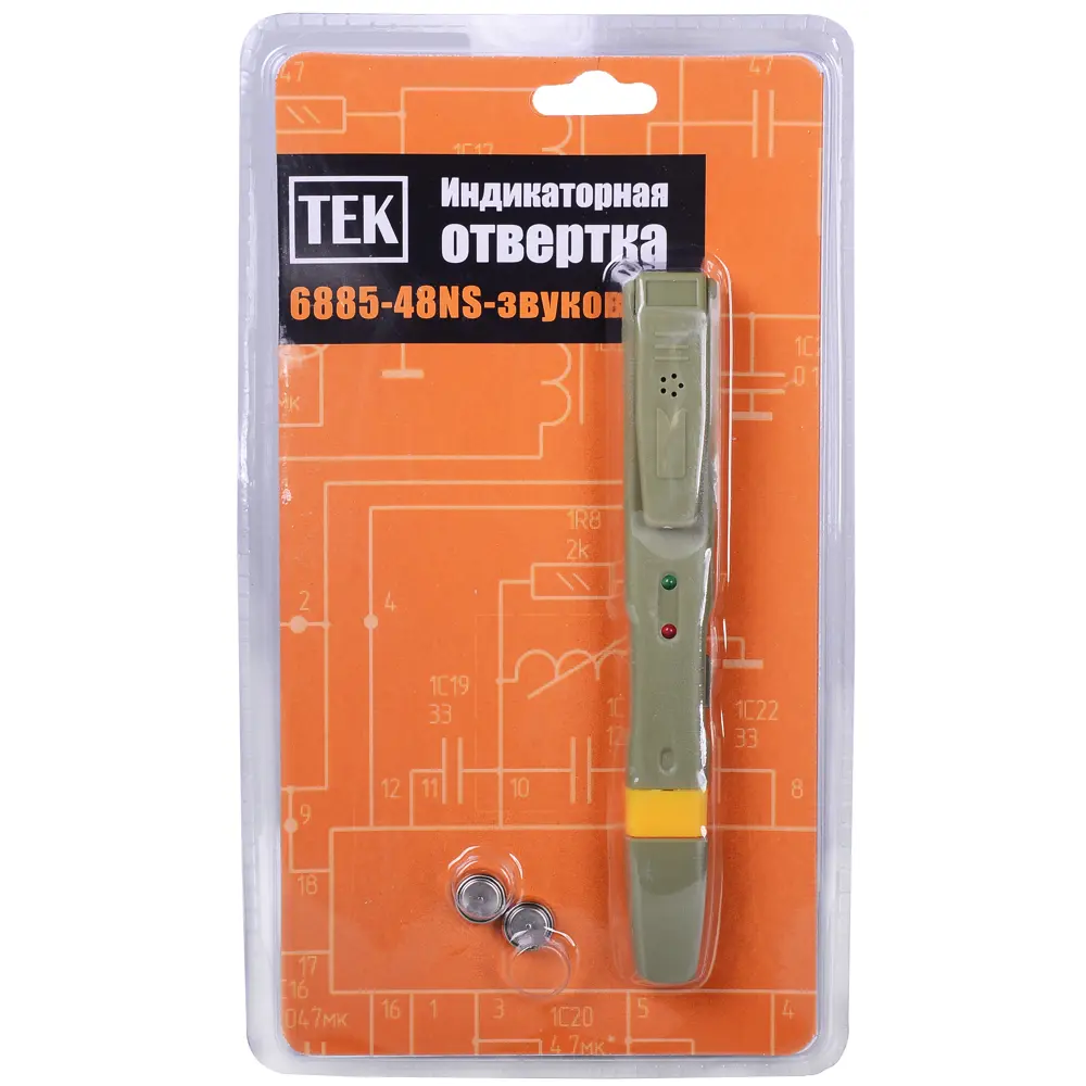 Отвертка-индикатор 6885-48NS (RFA101), звуковая ВИХРЬ STLM-2142568