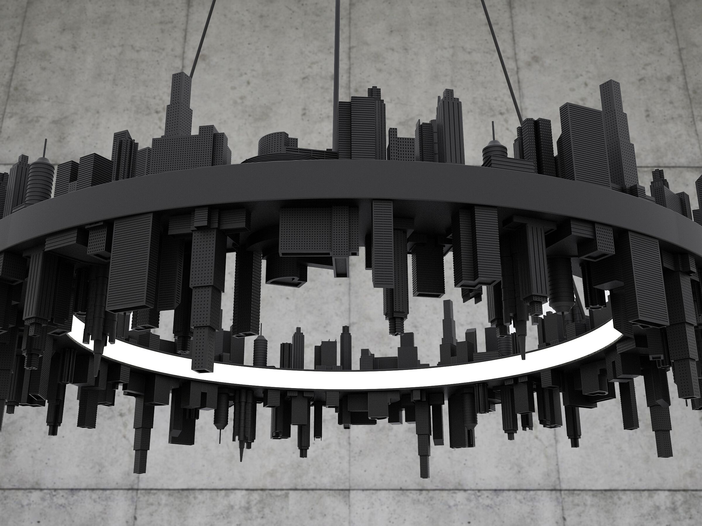 Стальной светодиодный подвесной светильник LO Contemporary город ARCH-00005480 - Вид №1