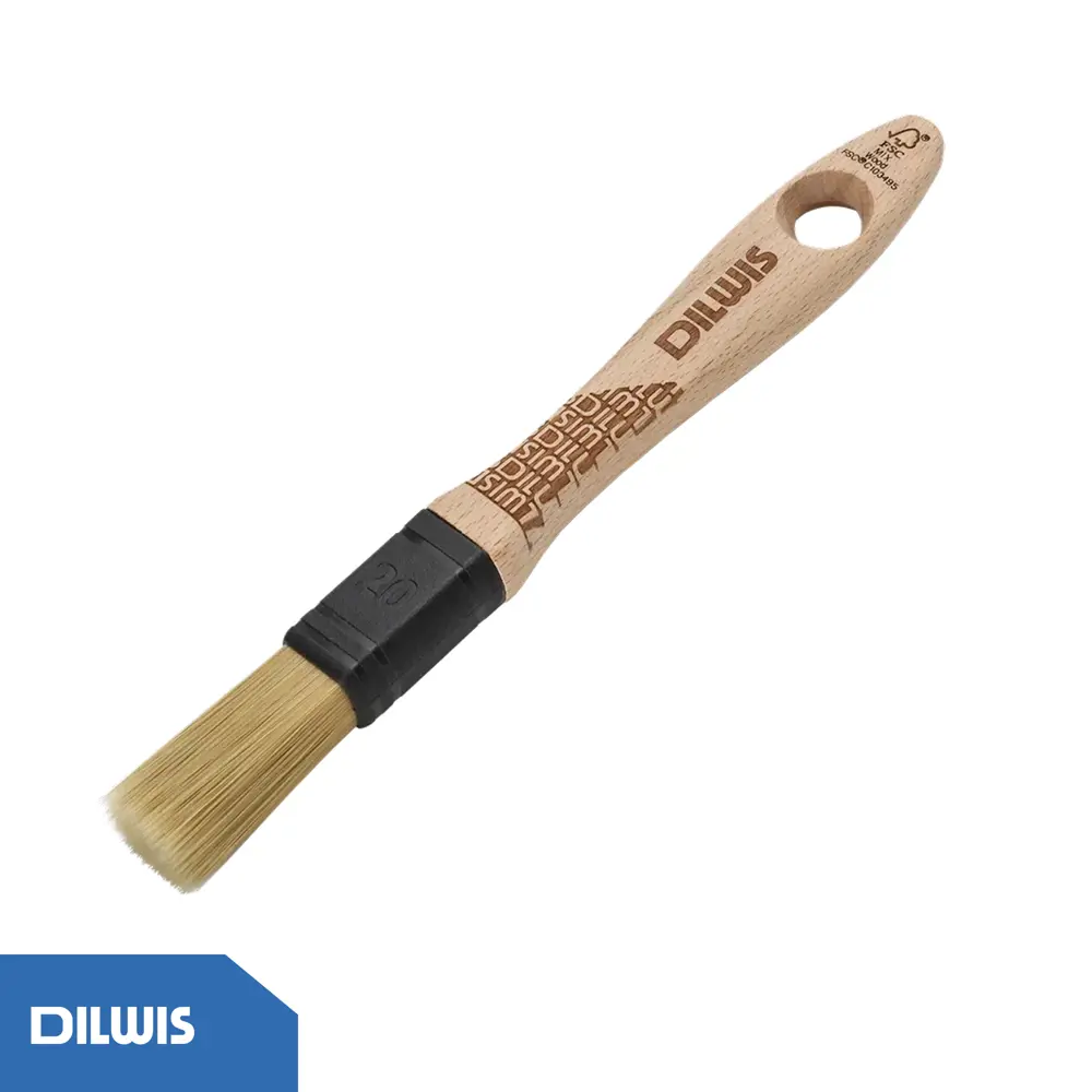 Кисть круглая универсальная 20 мм DILWIS синтетическая щетина STLM-2179041 - Вид №2