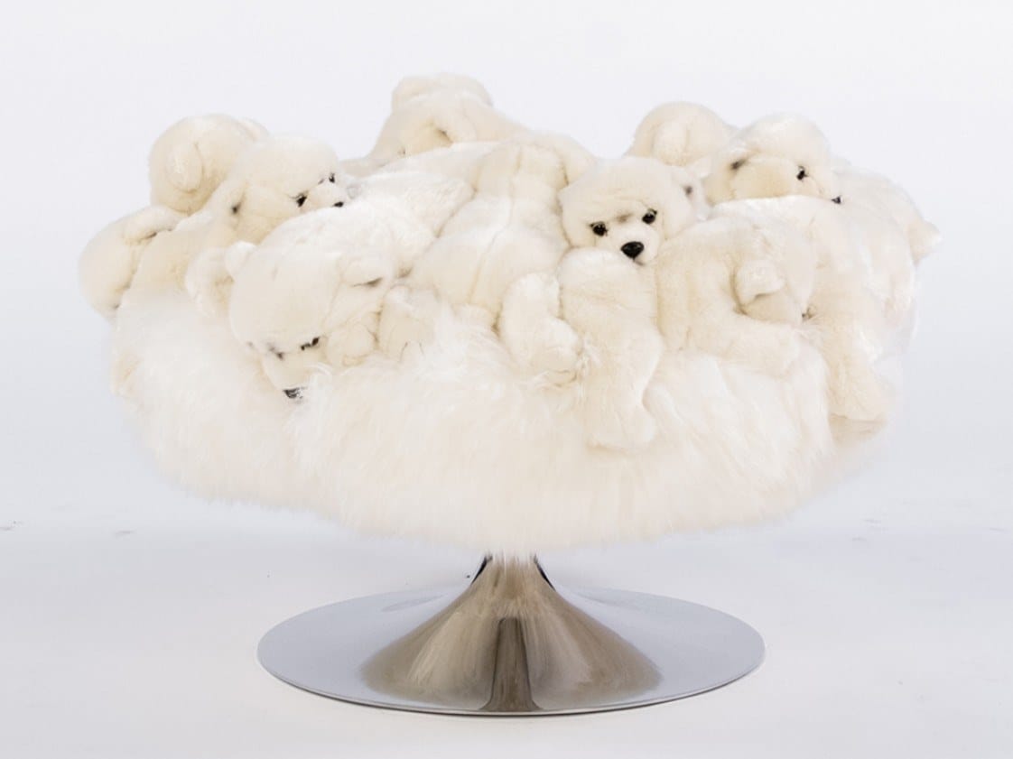 Полиэстер круглый пуф APCOLLECTION BEAR FLUFFY BALL ARCH-00131814 - Вид №2