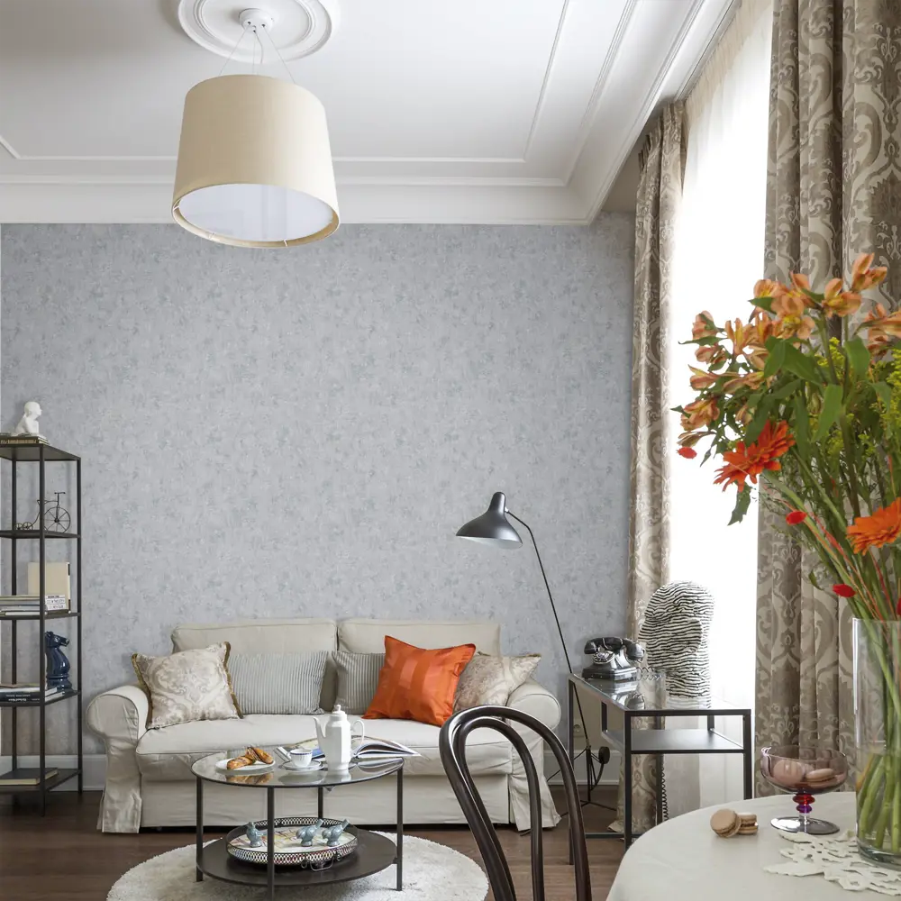 Обои флизелиновые Inspire Norman темно-серые 0.53 м Moon 2 STLM-2066146 - Вид №2